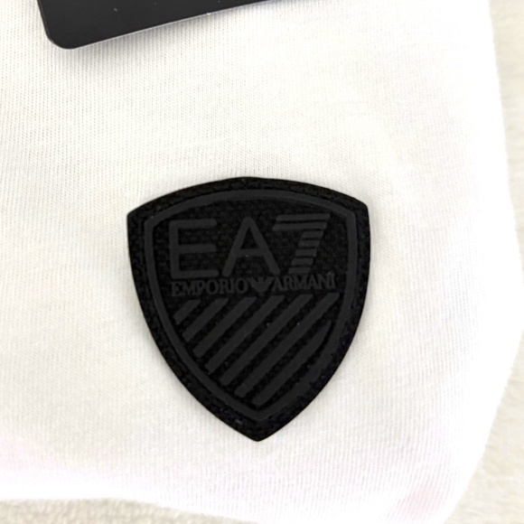 EA7 EMPORIO ARMANI Shield Polo in White (Size: Medium) NEW $170 MSRP - Picture 4 of 6